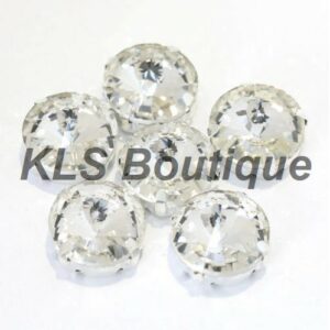 Ref 110 - 5 Strass à Coudre 16 mm Cristal