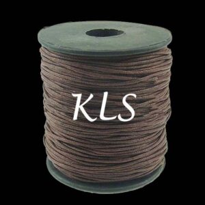 Ref 3303 - 10 mètres Cordon Ciré - Fil coton 1mm - Coloris au Choix