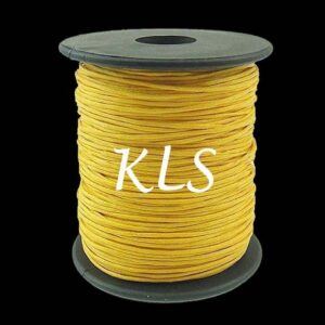 Ref 3307 - 10 mètres Cordon Ciré - Fil coton 1mm - Coloris au Choix