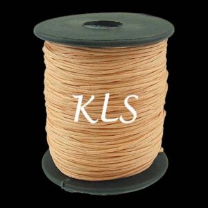 Ref 3312 - 10 mètres Cordon Ciré - Fil coton 1mm - Coloris au Choix
